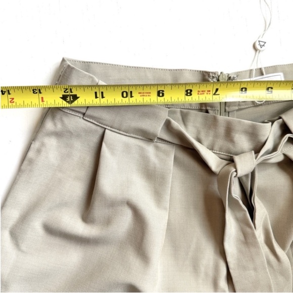 Anthropologie SAGE The Label Dress Pants Wide Leg S Belted Pockets High Waisted - Picture 8 of 14